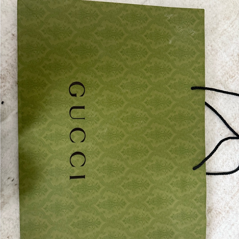 Green Gucci Shopping Bag